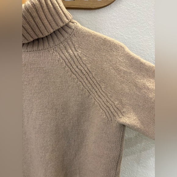 Scotch and Soda 100% Virgin Wool Beige Turtleneck Sweater - Picture 4 of 6